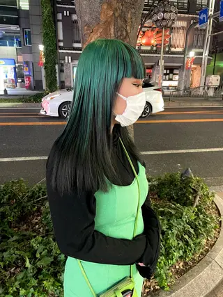 セミロング カラー ミユル/ 盛れるエクステ🎀✨のヘアスタイル