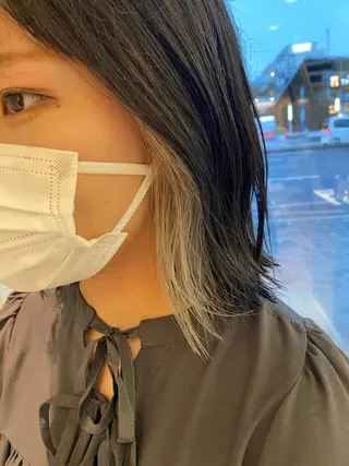 ミディアム 吉田 翔太のヘアスタイル