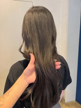 セミロング カラー RIN／韓国ヘア レイヤーカットのヘアスタイル