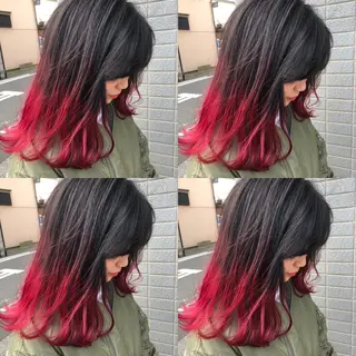 ロング カラー 似合わせ レイヤー須川のヘアスタイル