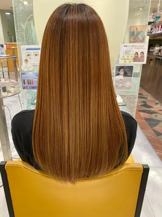 ロング 三田 豪のヘアスタイル