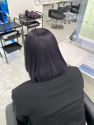 セミロング カラー ♡艶髪ブラウン himi♡のヘアスタイル