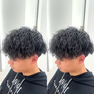 ショート パーマ ツイスパ/シャドウ 矢吹俊大郎のヘアスタイル