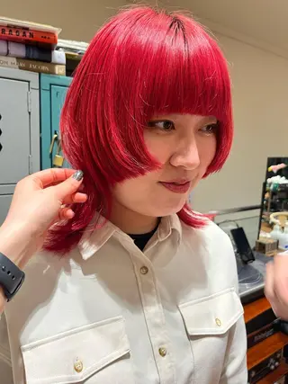 ミディアム ｼｮｰﾄｶｯﾄ 梅田 山下　すみれのヘアスタイル