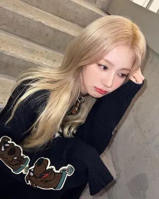 ロング カラー ハイトーン/韓国 レイヤー/るか🎀のヘアスタイル