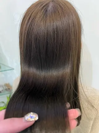 カラー ブリーチしない暖色 カラー🥀杉 優菜のヘアスタイル