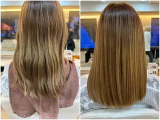 ロング 塩谷黎✨ブリーチ無W カラーメンズパーマ✨のヘアスタイル