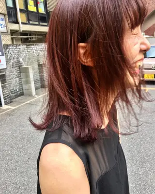 ミディアム カラー Fuuu《フゥ》所属・シノザキ シンゴのヘアスタイル
