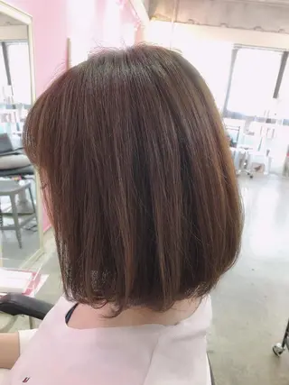 ミディアム カラー パーマ 浦山 和之のヘアスタイル