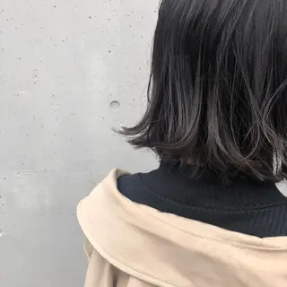 ミディアム カラー 酸性縮毛矯正🧴韓国 レイヤー/髪質改善のヘアスタイル