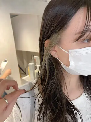 ミディアム カラー 川本 裕🌿のヘアスタイル