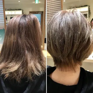 ショート カラー 色気レイヤー& ショートはお任せ🌟のヘアスタイル