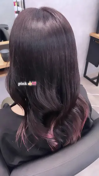 セミロング カラー 🪡 KIMU🪡🎀のヘアスタイル