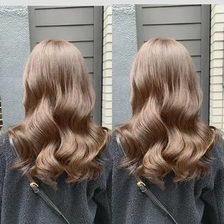 セミロング カラー 髪質改善特化 ミサワコウキのヘアスタイル