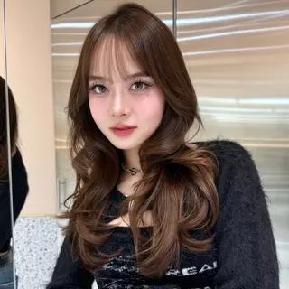 セミロング カラー RIN🩶レイヤー /ハッシュカットのヘアスタイル