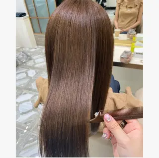 セミロング カラー 💙美髪救世主💙 関華蓮のヘアスタイル