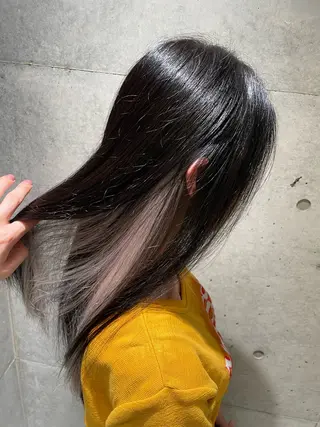 ロング カラー shion 透明感カラーのヘアスタイル