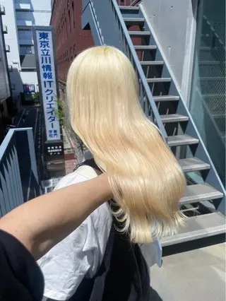 ロング うる艶🫧ハイトーン 💜🦋🫧ミズキのヘアスタイル