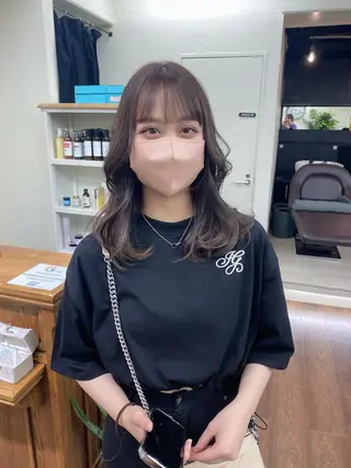 セミロング カラー ウルフ/レイヤー /髪質改善　ナユタのヘアスタイル