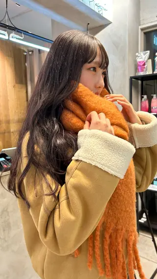 ロング カラー じゅわっと暖色カラー 🍊Moemiのヘアスタイル