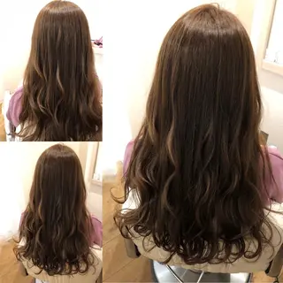 セミロング カラー パーマ ヘアアレンジ メンズ キッズ ネイル マツエク・マツパ Beauty＆Relaxation MEGUMI所属・MEGUMI megumiのヘアスタイル