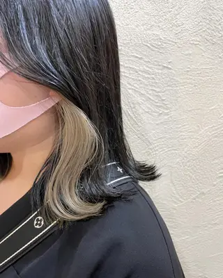 ミディアム カラー ete所属・Rina 𓍯のヘアスタイル