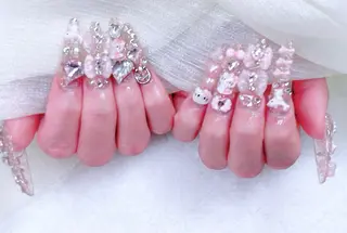 ネイル 長さだし/持込/ ins風ネイル/Umのネイルデザイン