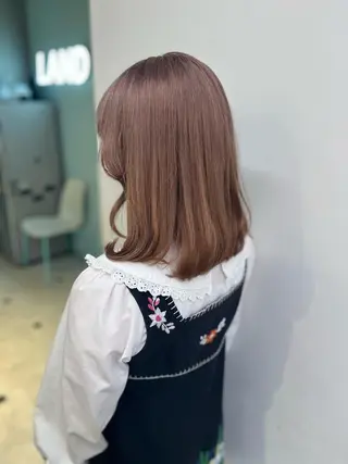 ミディアム カラー ヘアアレンジ 愛されカラー🩷 はるなのヘアスタイル