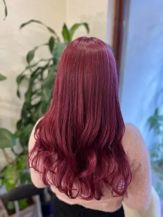 ロング カラー ぴんく髪の美容師🎀 🖤ゆうなのヘアスタイル