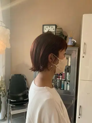 ミディアム GO TODAY SHAIR SALON 梅田NU茶屋町店所属・田中成美/レイヤー カット/透明感カラーのヘアスタイル