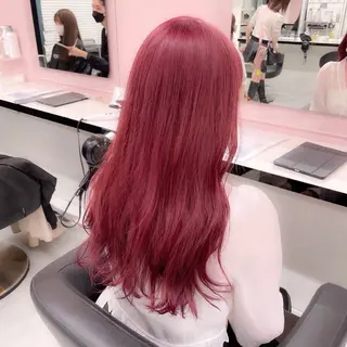 カラー girlな暖色ヘア 🪽🫧ハルナ🎀のヘアスタイル