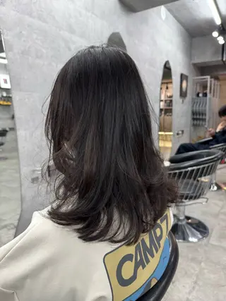 ミディアム パーマ 表参道/中明度カラー /レイヤー/Youのヘアスタイル