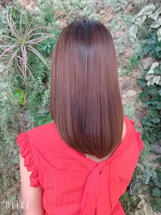 セミロング 支持率No.1💖 オチアイのヘアスタイル