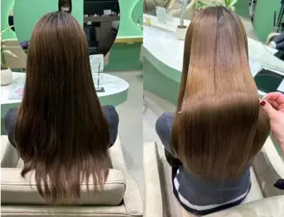 ロング カラー パーマ 髪質改善/レイヤー カット/川上京香のヘアスタイル