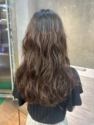 ロング パーマ パーマ、ストレート 🫧ちひろ🫧のヘアスタイル