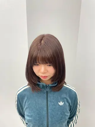 ミディアム カラー ogata ayumiのヘアスタイル