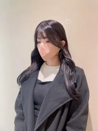 セミロング カラー ヘアアレンジ Ella所属・nana【艶髪】/ レイヤー/縮毛矯正のヘアスタイル