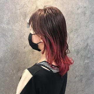 セミロング 所渉/韓国レイヤー /ウルフカットのヘアスタイル