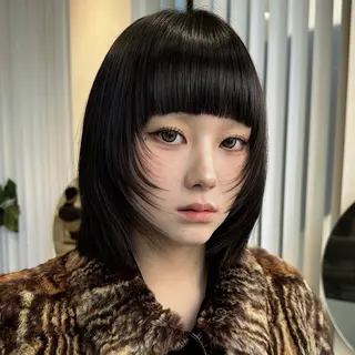 ミディアム 韓国レイヤー/透明感 /髪質改善/アジキのヘアスタイル