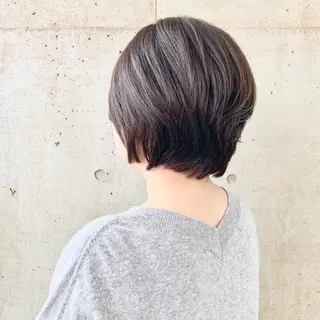 ショート カラー 二宮 早智子のヘアスタイル