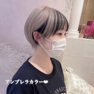 ショート カラー ブリーチなし/暖色/ 透明感/ririkaのヘアスタイル