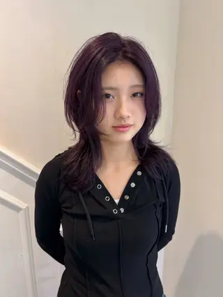 ミディアム カラー 表参道/ブリーチ /レイヤー/yuiのヘアスタイル