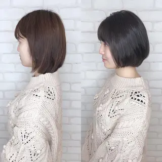 ショート カラー アビリタ 警固のヘアスタイル