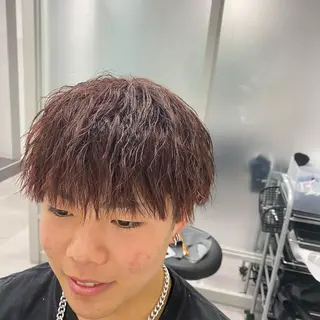 ショート パーマ メンズ シェアサロンReco-リコ- 今泉パークサイド店所属・メンズパーマ専門★★ ナカゾノのヘアスタイル