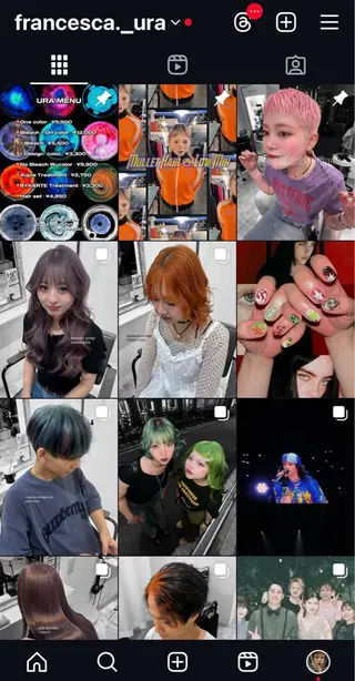 ミディアム カラー ヘアアレンジ メンズ ura/デザイン/ ハイトーン/個性派のヘアスタイル