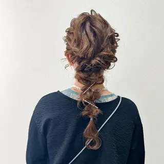 セミロング ヘアアレンジ ✨🌿大人可愛い愛さ れhair🌿✨松本のヘアスタイル