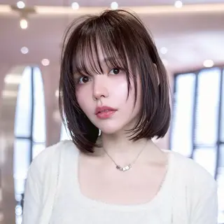 ミディアム カラー 新宿/韓国ボブ/ レイヤーボブしょうごのヘアスタイル