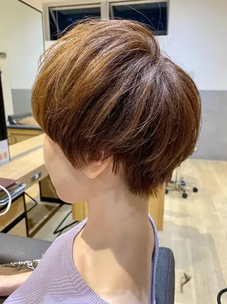 ショート カラー 韓国風・ブリーチなし ・あり後藤　一斗店長のヘアスタイル
