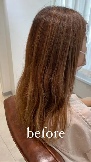 ミディアム カラー eins.hair所属・過去一の柔髪ヘア 🌿einshairのヘアスタイル