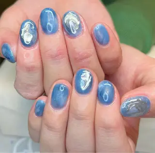 ショート カラー ネイル ネイルサロン　リリーブランシュ所属・森 瑞紀のネイルデザイン